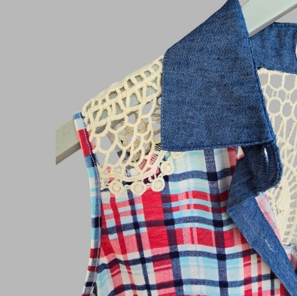 Kontrol Plaid Tank Top Size 1XL -‎ NEW! - Picture 3 of 6